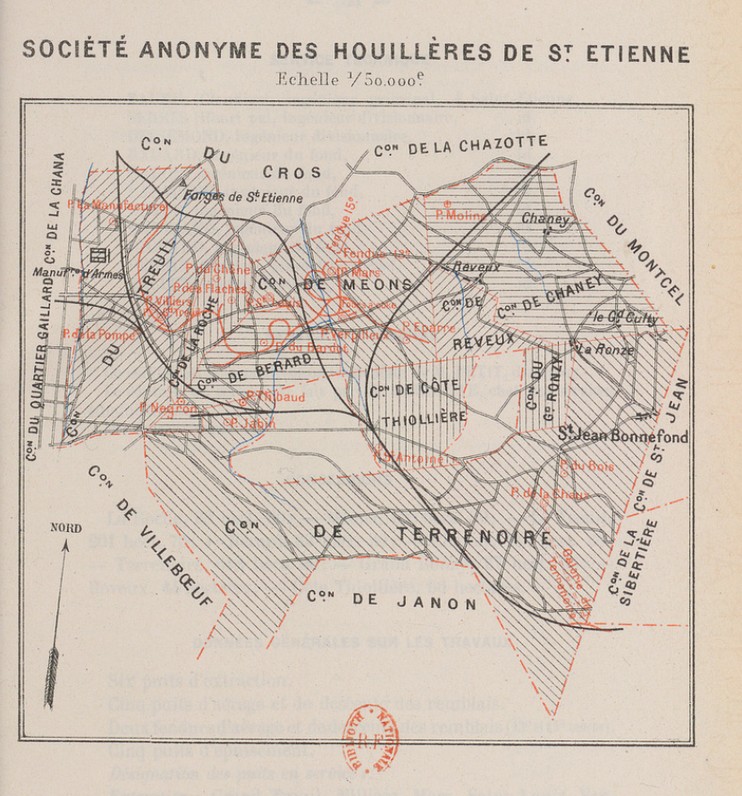 HOUILLÈRES DE SAINT-ÉTIENNE 1908