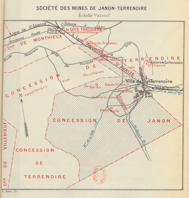 SOCIÉTÉ DES MINES DE JANON-TERRENOIRE (1914)
